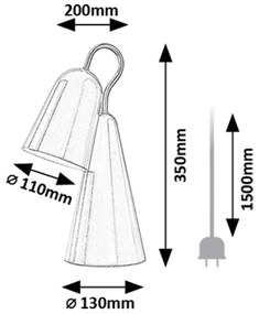 Rabalux RABAL stolná lampa 74224
