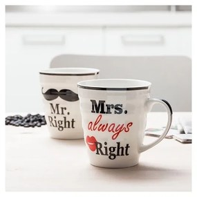 78-8232 DR Hrnčeky Mr right a Mrs always right 250ml 2ks