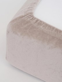 Plachta mikroplyš Deluxe do postieľky 70 x 140 cm - cappuccino