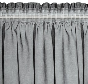ZÁCLONA NA PÁSKE CARLI 140X270 CM ČIERNA