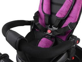 Trojkolesový bicykel Tiny Bike 3v1, ružový, so strieškou SP0650