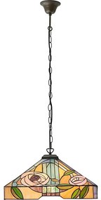 Endon 64384 - Závesný luster na reťazi Tiffany WILLOW 3xE27/60W/230V