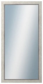 DANTIK - Zrkadlo v rámu, rozmer s rámom 50x100 cm z lišty CARRARA biela (2896)