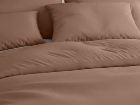 Bavlnené obliečky LUX hnedé hotelové vrecko Rozmer obliečky: 70 x 90 cm | 140 x 200 cm