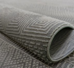 Koberec Zurich 1901 GREY – sivý obdĺžnikový koberec so vzorom Rozmer: 60x100 cm