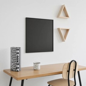 Toptabule.sk Čierna magnetická popisná tabuľa PREMIUM v hliníkovom čiernom ráme 60x40 cm
