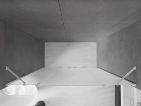 Mexen Velar Duo, posuvné sprchové dvere do otvoru 170 cm, 8mm sklo námraza, chrómová, 871-170-000-32-01