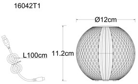 GLOBO AIDA 16042T1 Stolová lampa