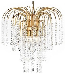 ONLI - Luster na reťazi PIOGGIA 5xE14/6W/230V zlatá