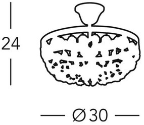 Kolarz 960.13K.3 - Krištáľový luster na tyči VALERIE 3xE14/40W/230V