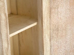 furniture-nabytek.cz - Masívna vysoká komoda do koupelne Patina z mangového dreva, lakovaná, prírodná – 48×33×130 cm