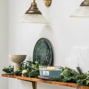 WoodWick Vonná sviečka loď Evergreen Cashmere, 453 g