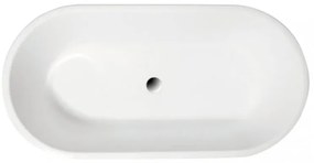 D‘Eluxe - VANE - Voľne stojaca akrylátová vaňa DREAMLINE WT36H xcm Voľne stojaca vaňa biela 150 75 61 Biela