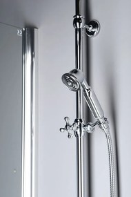 Reitano Rubinetteria, VANITY Sprchový stĺp s pripojením vody na batériu, retro, chróm, SET061