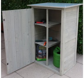 Habau Záhradná skriňa Benno, 76 x 56 x 117 cm, sivá  (100344780)