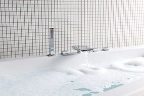 Sapho, Ručná sprcha, hranatá, 220 mm, ABS/chróm, F28