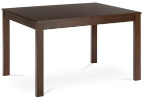 Autronic - Jedálenský stôl rozkladací 120+30x80x74 cm, doska MDF, dyha, nohy masív, orech - BT-6778 WAL AKCE
