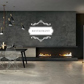 Sablio Samolepka na stenu: Restaurant - 120x107 cm