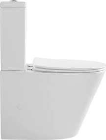 Sapho PACO WC kombi, Rimless, spodný/zadný odpad, biela PC1012WR