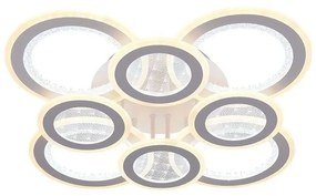 LED Stmievateľný prisadený luster LED/200W/230V 3000-6500K + diaľkové ovládanie