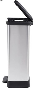 Curver Odpadkový kôš DECO BIN Duo 23 l + 23 l, strieborný