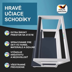 Spielwerk Učiaca veža PLAY borovica, 93x56x49, biela/antracit