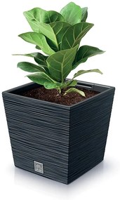 Plastový kvetináč DFS300 29,5 cm - antracit