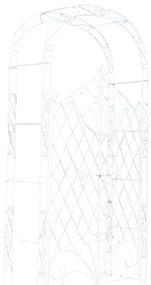 Oblúk na ruže Mel s bránkou - Biela