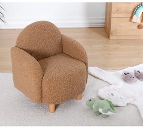 Detské kreslo DORY hnedé