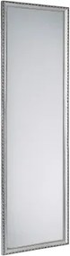 Nástenné zrkadlo Loreley 35x125 cm, drevený strieborný rám%