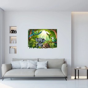 Obraz - Veselé zvieratká (90x60 cm)