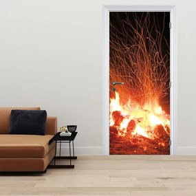 Fototapeta na dvere - Oheň (95x205cm)
