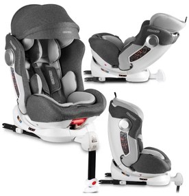 Otočná autosedačka Stigo  šedo-biela | ISOFIX