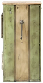 furniture-nabytek.cz - Masívny barový regál Gas Station z mangového dreva a kovu, lakovaný, zelený – 48×50×102 cm