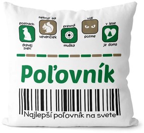 Vankúš Poĺovník 100% (Velikost: 55 x 55 cm)