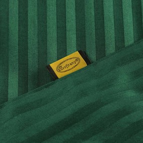 SATÉNOVÉ OBLIEČKY VERA 140X200 CM, 1 KS 70X80 CM TMAVOZELENÉ