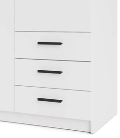 Biela šatníková skriňa 99x200 cm Sprint – Tvilum