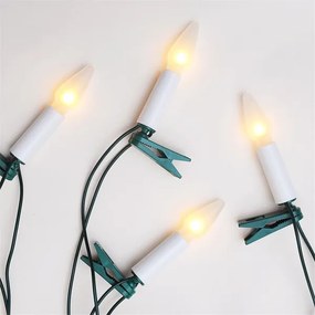 Vianočná reťaz FELICIA 16xE10 13,5m teplá biela