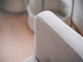 Tmavobéžové designové kreslo ALPAH E