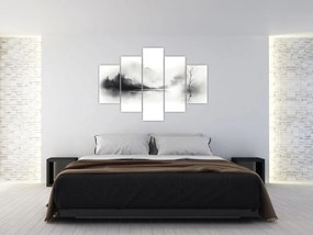 Obraz - Atramentová maľba krajiny (150x105 cm)