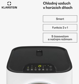 Klarstein Kraftwerk Smart 10K, mobilná klimatizácia 3 v 1, 10 000 BTU, ovládanie cez aplikáciu, biela