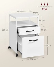 Príručný stolík so zásuvkami OFC071W14