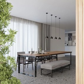 Čierne závesné svietidlo ø 12 cm Alastro – Sollux