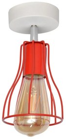 Prisadený luster TUBE II 1xE27/15W/230V červená