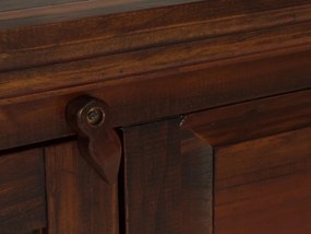 furniture-nabytek.cz - Masívna komoda Catana z borovice, lakovaná, hnedá – 170×50×90 cm
