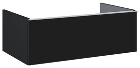 Elita Look, závesná skrinka pre umývadlo na dosku 80x45x28 cm 1S PDW, čierna matná, ELT-168109