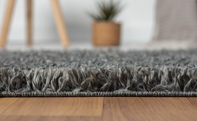 My Flair, Behúň My Shaggy grau, 80x300, šedá, chodba / predsieň