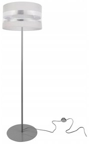 Stojacia lampa Intense chrome, 1x textilné tienidlo (výber zo 6 farieb), (výber z 3 farieb konštrukcie), (fi 35cm), o