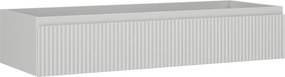 Mexen Rivel, kúpeľňová skrinka 120 cm, 1 zásuvka, drážkovaná, sivá matná, 91A20-12023-1-BF62