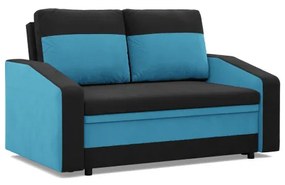 Pohovka ORION čierna / tyrkysová